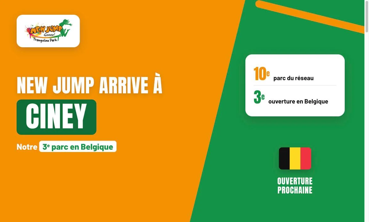New Jump Ciney : le 10e parc du réseau et la 3e ouverture en Belgique